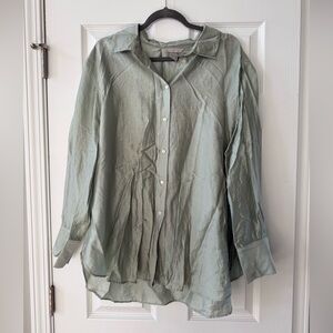 H&M - Pale Green Blouse - Size XL